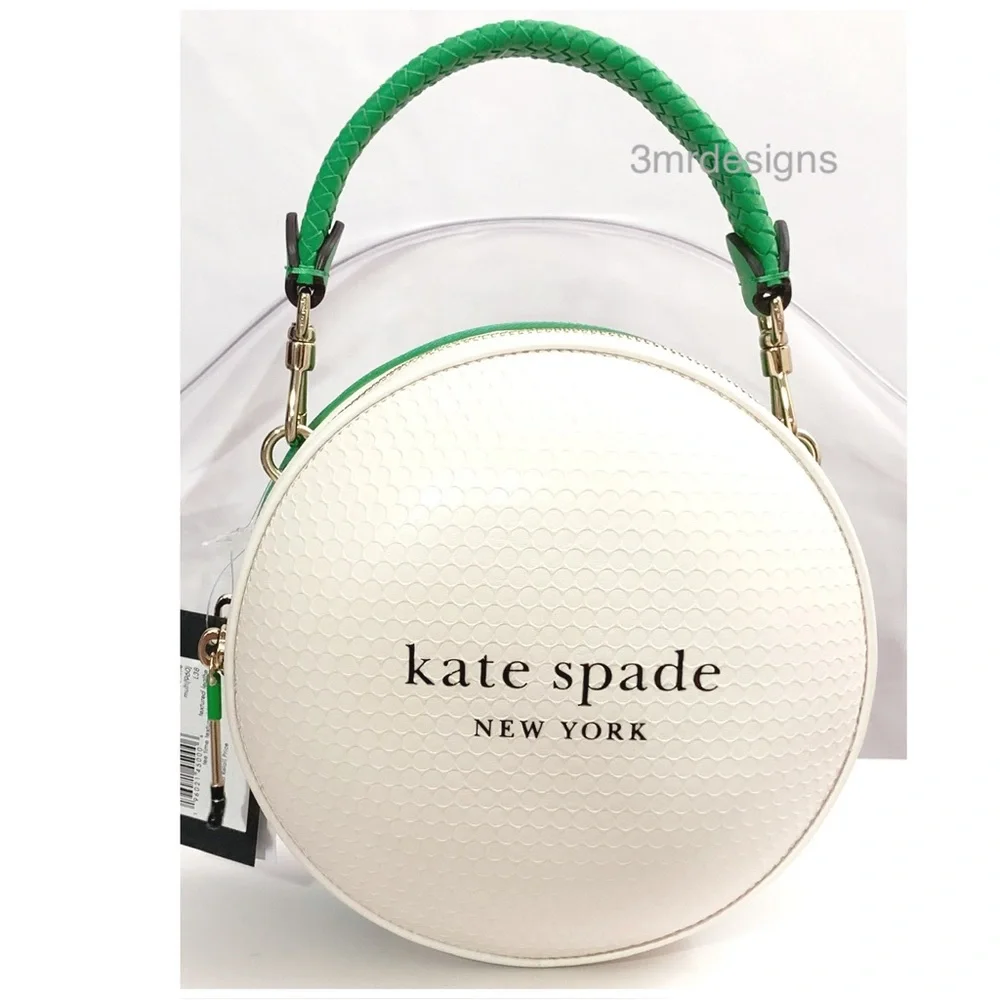 NWT Kate Spade ♠️ TEE TIME Textured Leather 3D Golf Ball Purse/Crossbody Bag - Picture 8 of 15